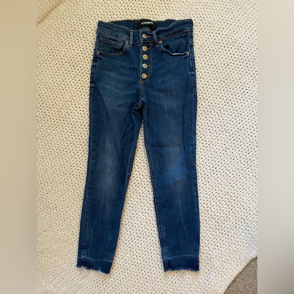 Petite Size 2 Jeans Bundle Express American Eagle - Picture 2 of 10